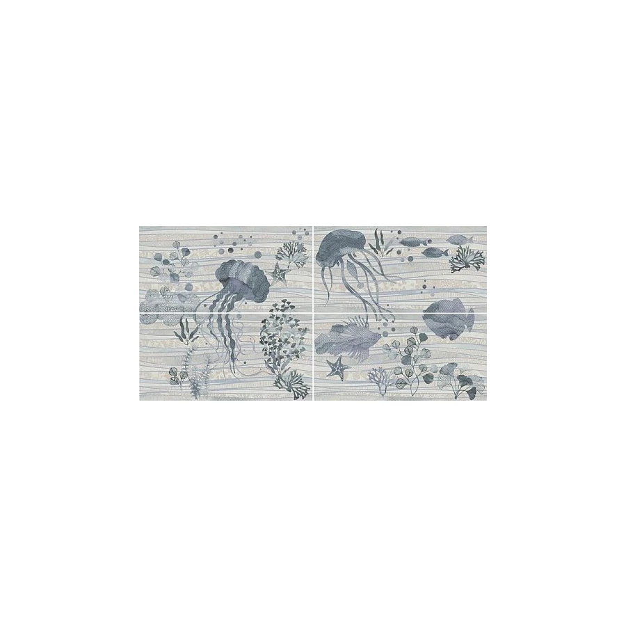 Панно Kerama Marazzi Маритимос многоцветный (компл. из 4-х шт.) 60х120 см