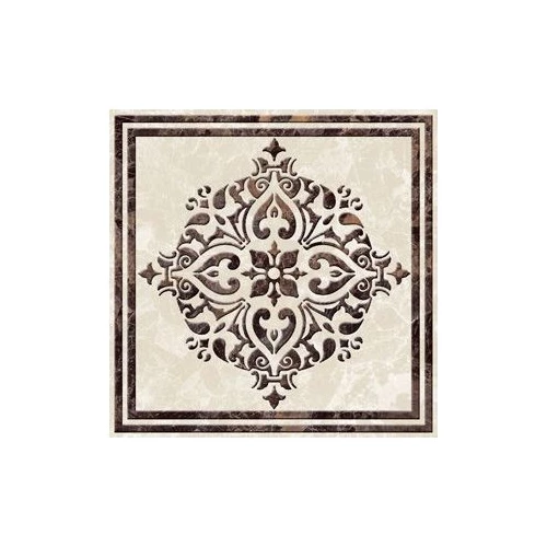 Вставка напольная Golden Tile Вулкано бежевая 9.3*9.3 см