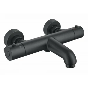 Смеситель Aquatek термостатический для ванны матовый черный AQ1043MB