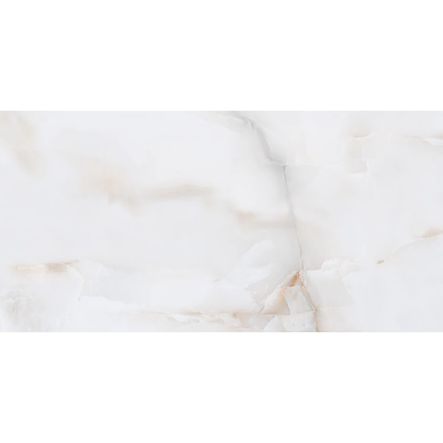 Керамогранит Neodom Onyx Bianco Polished глянцевый белый N20566 160х80 см