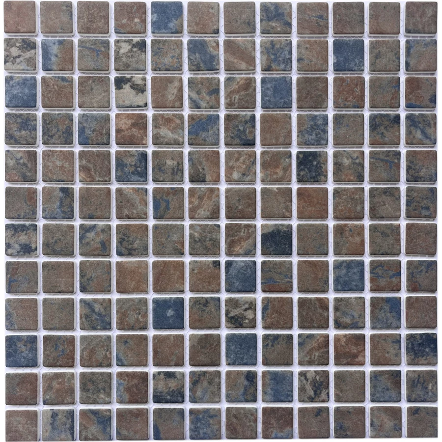 Мозаика Pixel mosaic Soft Touch из стекла чип 23x23 мм сетка PIX761 300х300x4 мм