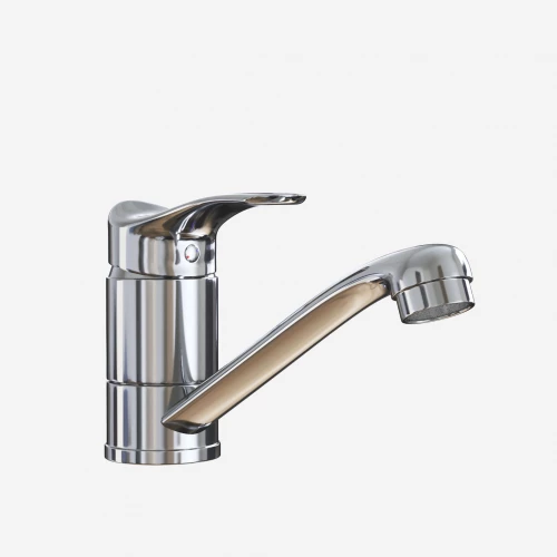 Смеситель для кухни MixLine ML03-031 короткий излив 522124 хром, сатин