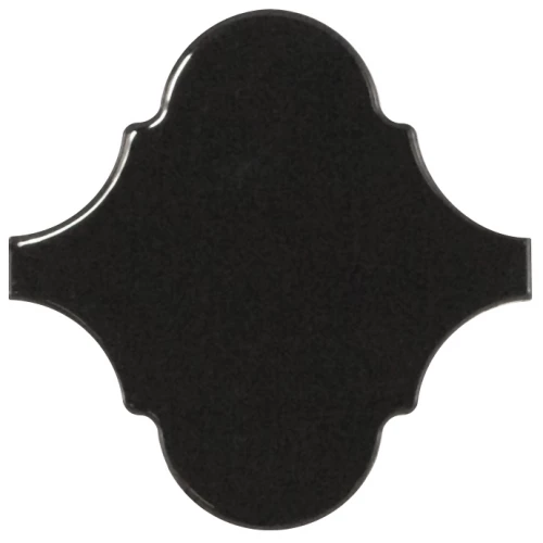 Плитка настенная Equipe Scale Alhambra Black глазурованный глянцевый 12x12 см