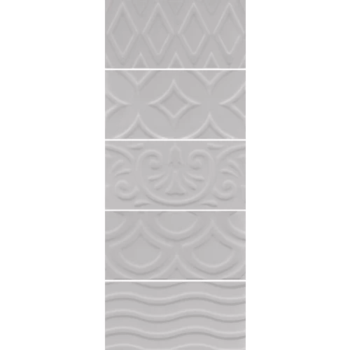Плитка настенная Kerama Marazzi Авеллино серый структура mix 16018 15х7,4 см