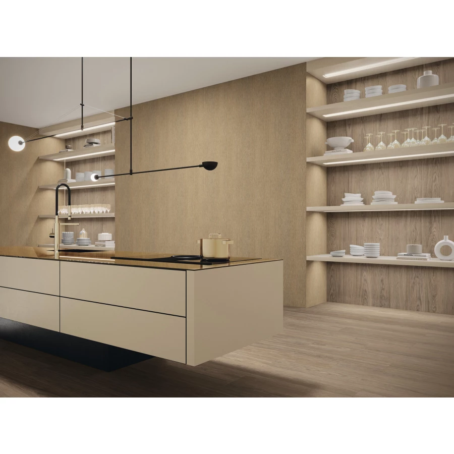 Керамогранит Ape Ceramica Kinfolk Kinwood Cedar Rect матовый коричневый A040488 280х120 см