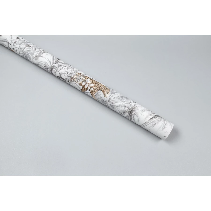 Обои флизелиновые Palitra Trend 3 Leopards Top Velvet Birds Top Velvet Hexagon Top Velvet Top Velvet серые TC72077-41 1,06х10,05 м