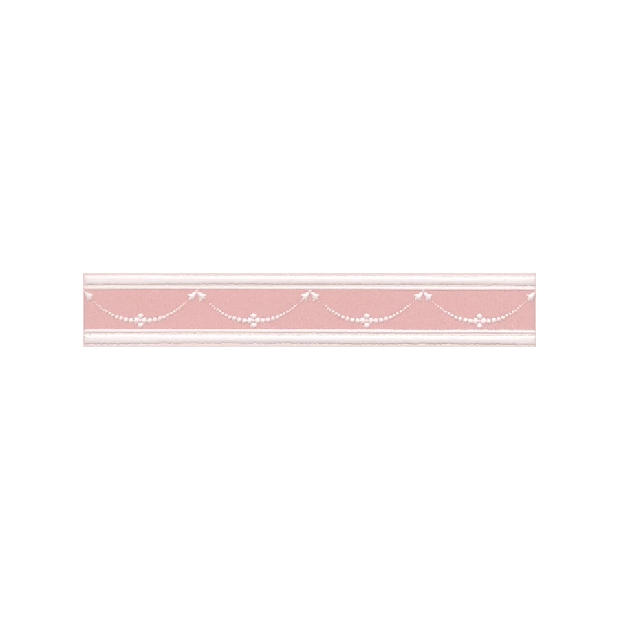 Бордюр Kerama Marazzi Петергоф Catherine Palace розовый STG\C563\6306 25х4,2 см
