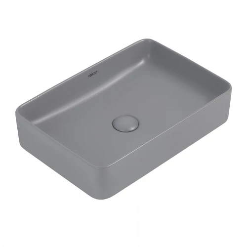 Раковина накладная Abber Rechteck серая матовая AC2207MG