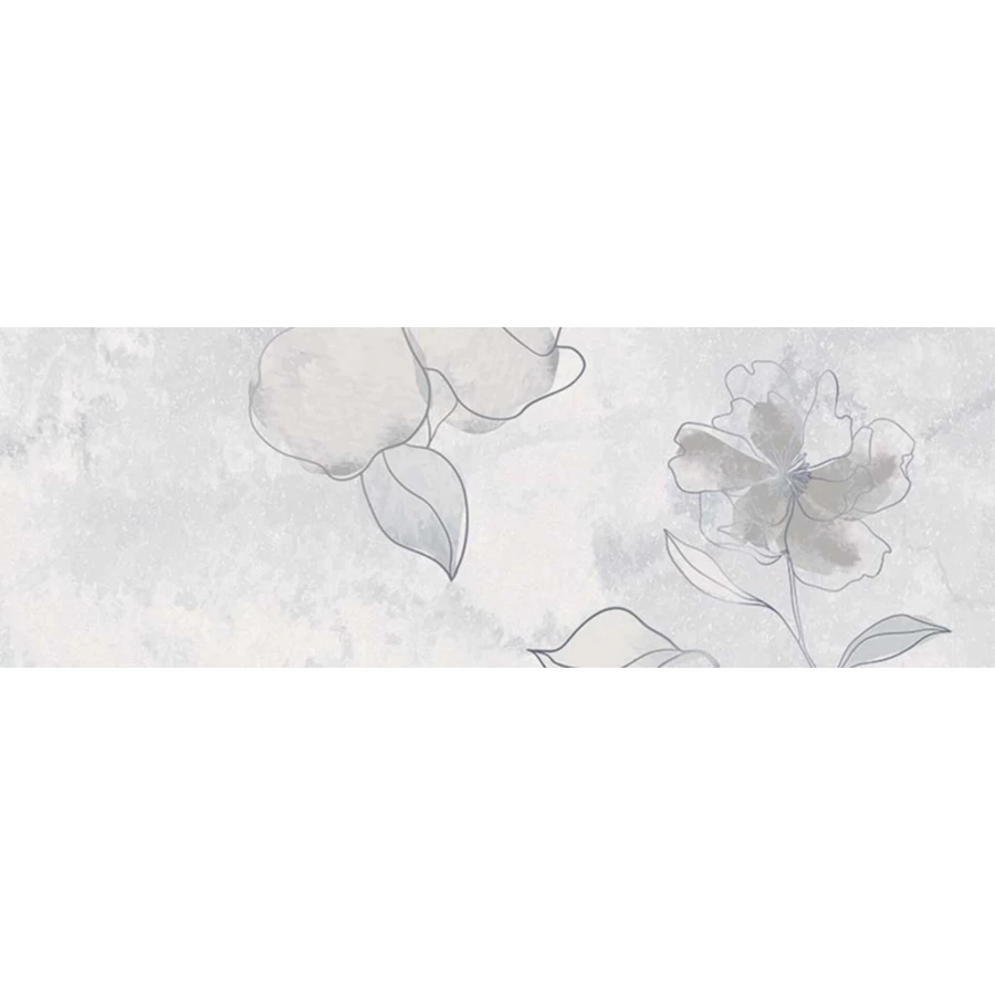 Плитка настенная El Molino Gabana Decor Perla матовая с блеском серая 90х30 см