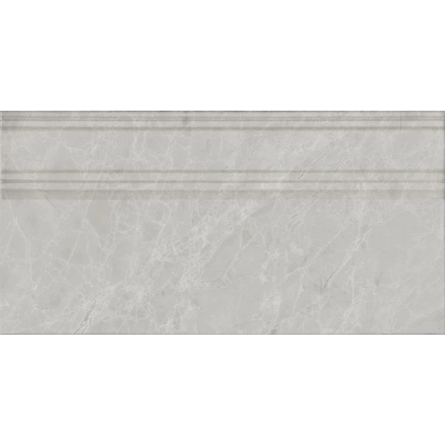 Плинтус Kerama Marazzi Риальто обрезной глянцевый серый светлый FME027R 40x20 см