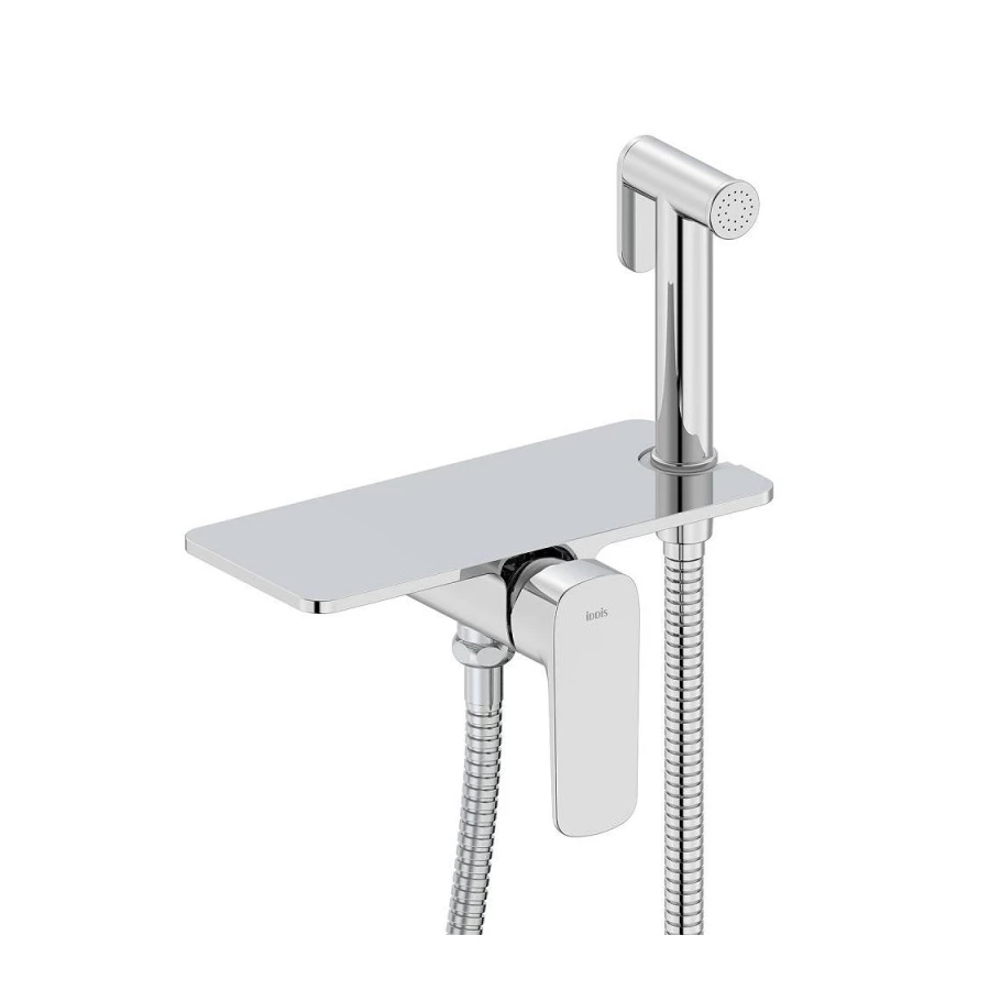 Смеситель Iddis с гигиеническим душем встраиваемый полка Axes AXESBSHi08