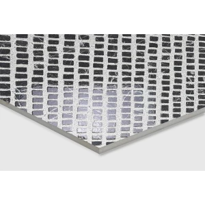 Керамогранит Creanza Bierzo Bisazza Black Glue Art 3D-глазурь матовый чёрный GL1001-A 120х60 см