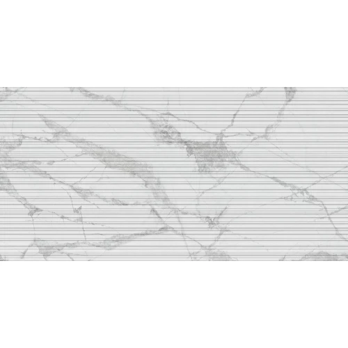 Плитка настенная Living Ceramics Blanc Invisible Cane Ductile матовая белая LV10071 120х60 см