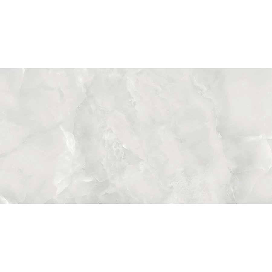 Керамогранит Neodom Onyx Silver Polished белый N20543 160х80 см