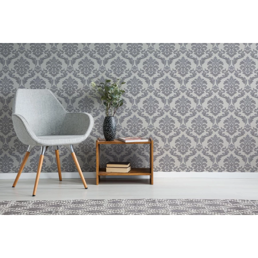 Обои виниловые Palitra Home Adore HomeColor белые HC11039-21 0,53х10,05 м