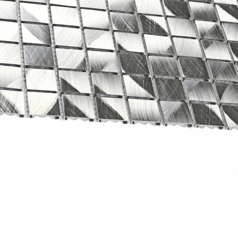 Мозаика Bonaparte Металлическая мозаика Metal 20х20 серебряная 30,5х30,5 см