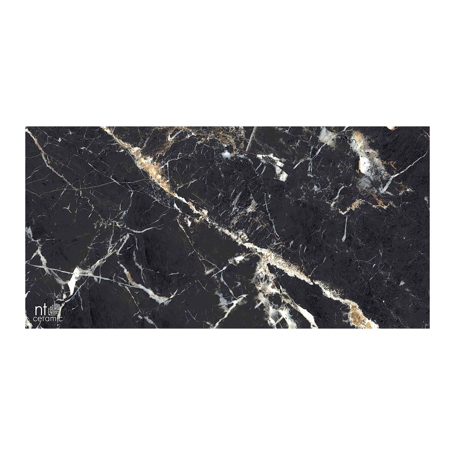 Керамогранит NT Ceramic Marmo Black Lamos High Gloss Глянец NTT99529P 120х60 см