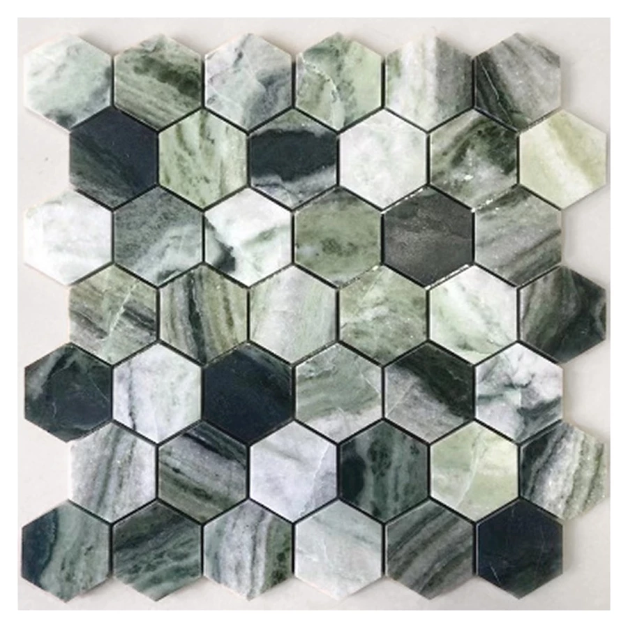 Мозаика из натурального камня LeeDo Ceramica Pietrine Hexagonal Onice Verde oliva POL hex 29,2х28,9 см