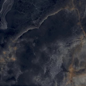 Керамогранит Laparet Interstellar Black полированный чёрный 80х80 см