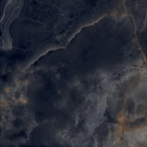 Керамогранит Laparet Interstellar Black полированный чёрный 80х80 см