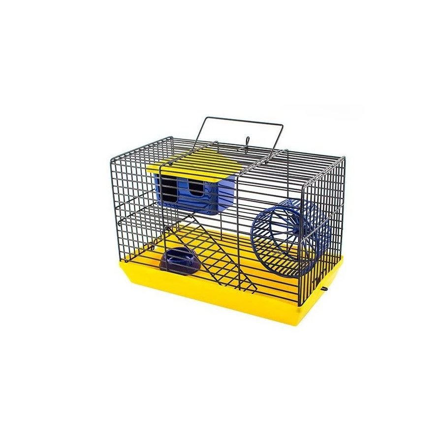 Клетка мини для грызунов Eсо двухэтажная с комплектацией 25x14x20 см