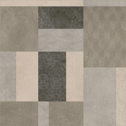 Керамогранит Fanal Berlin Decorado Lapado полуглянцевый серый FL56425 75х75 см