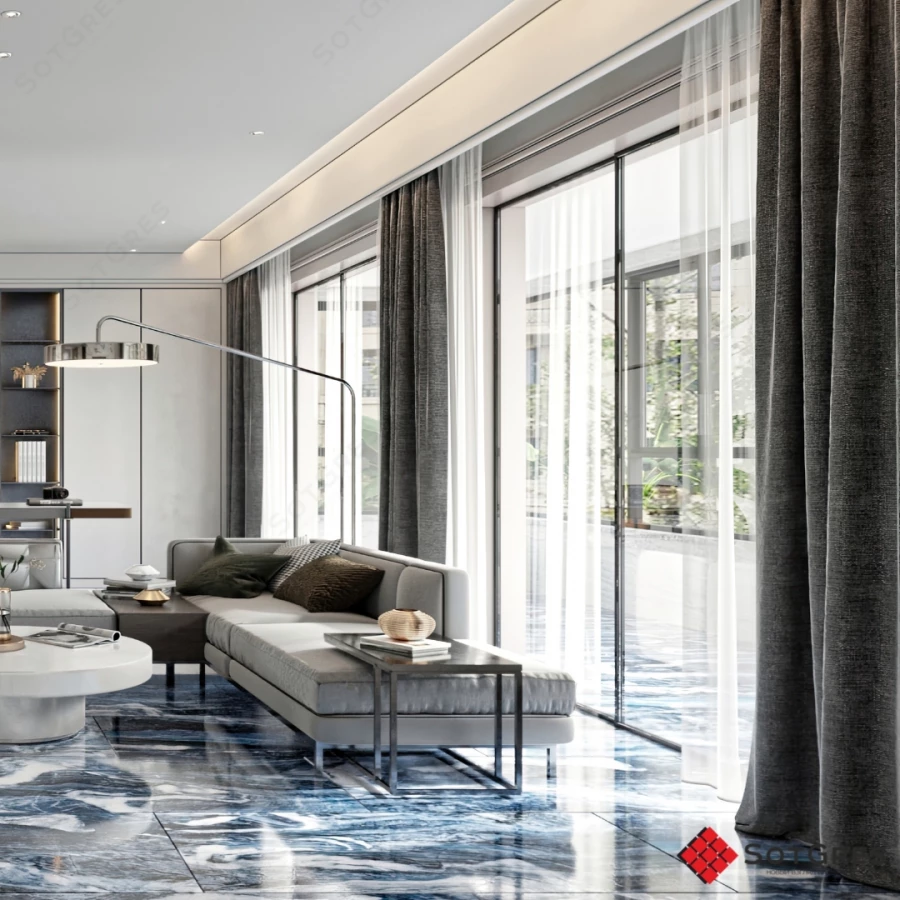 Керамогранит SotGres Antarctic глянцевый с двойной полировкой 08B-038 120х60 см