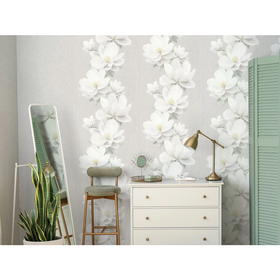 Обои бумажные Аспект Ясмин бежевые 10139-21 0,53х10,05 м