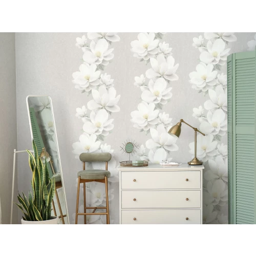 Обои бумажные Аспект Ясмин бежевые 10139-21 0,53х10,05 м