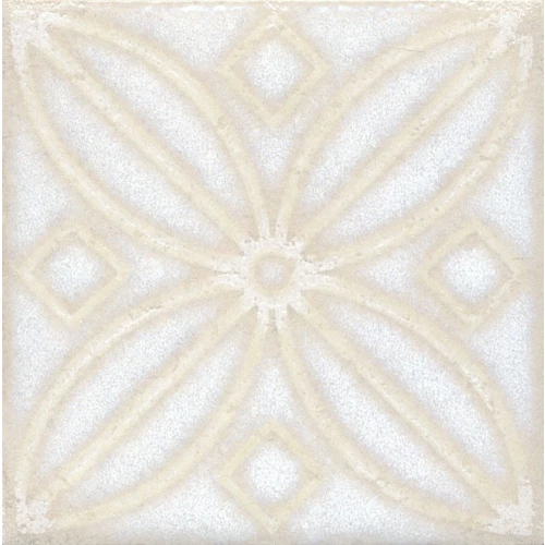 Вставка Kerama Marazzi Амальфи орнамент белый STG\B402\1266 9,9х9,9 см