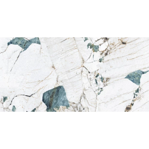 Керамогранит Crackstone Aqua лаппатированный шайн бирюзовый 120х60 см