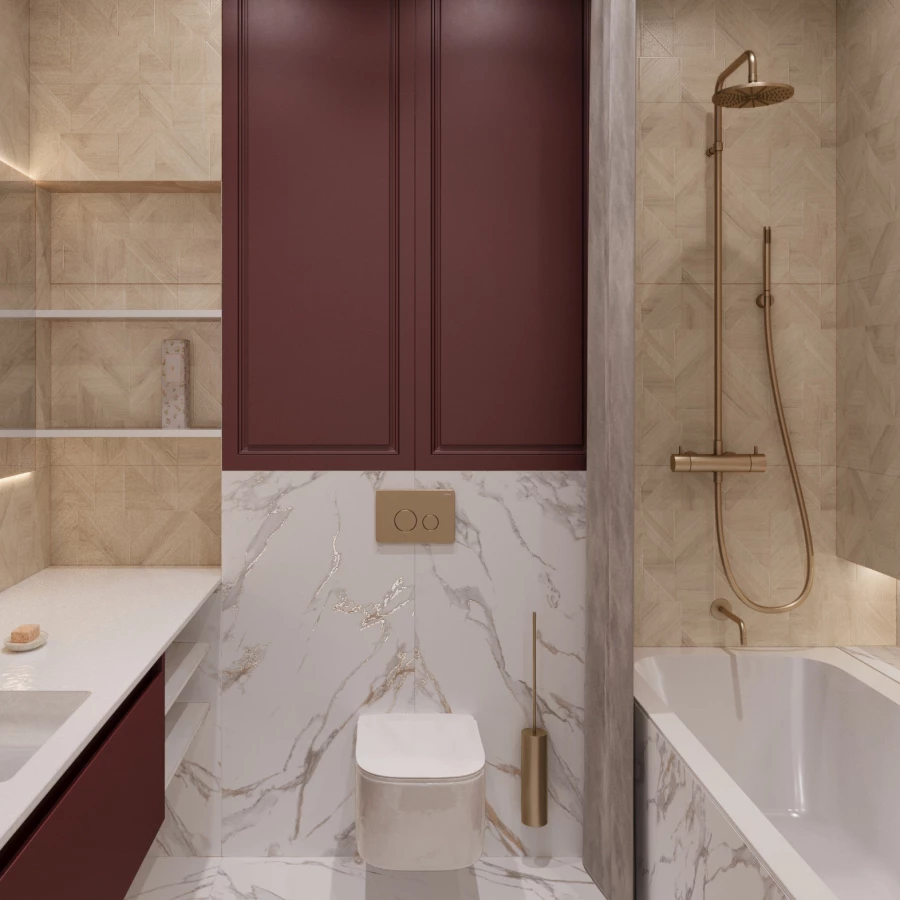 Керамогранит Arcadia Ceramica Calacatta Gold Carving белый CR4019-A 120х60 см