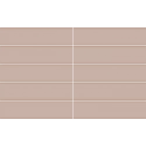 Плитка настенная Creto Aquarelle Rose глянцевая розовая 1,008 м2 12-01-4-29-10-41-2561 24х5,8 см