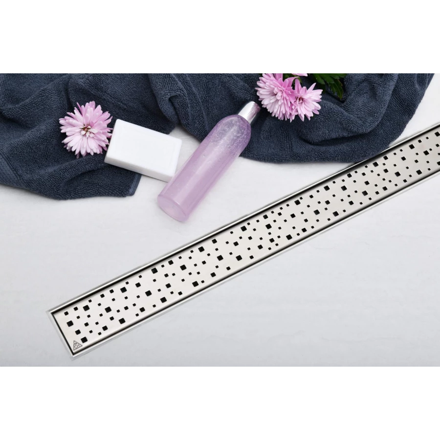 Душевой лоток Creto Quadro с решеткой хром CRE-550 QN 55 см