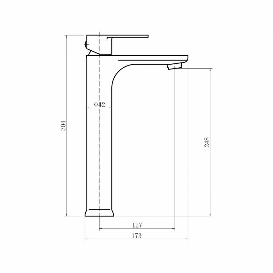 Смеситель для умывальника Fashun A51219-17