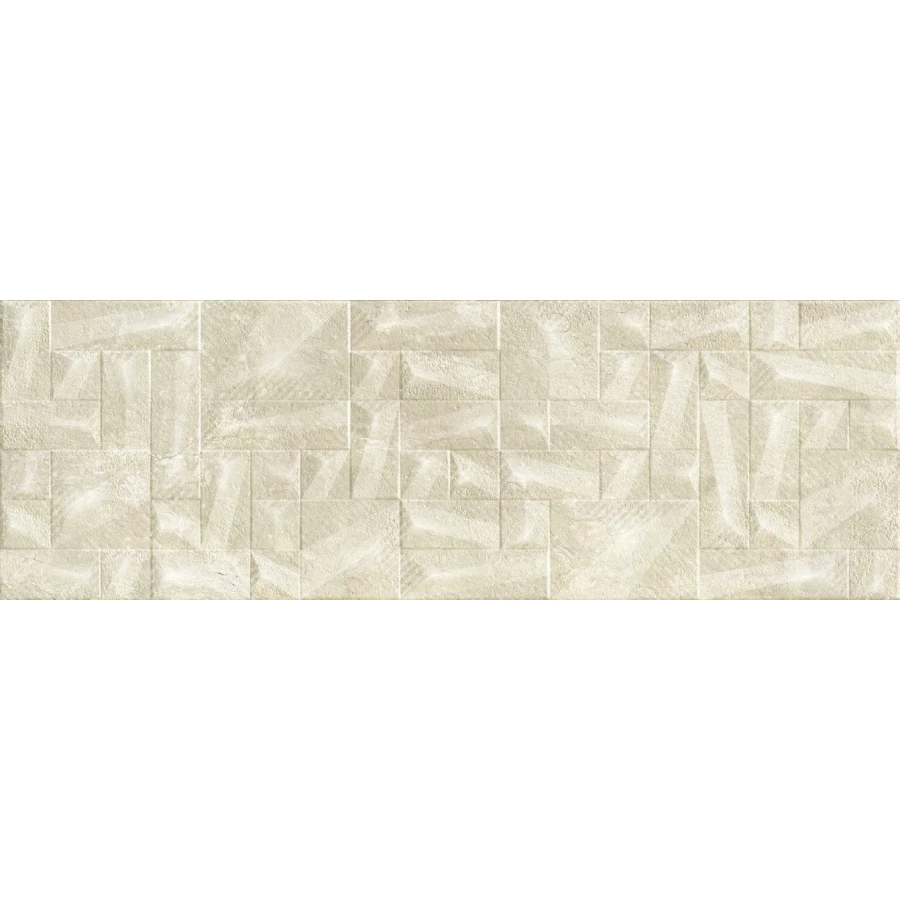 Плитка настенная Baldocer Boulevard Tetris Natural матовая бежевая 120х40 см