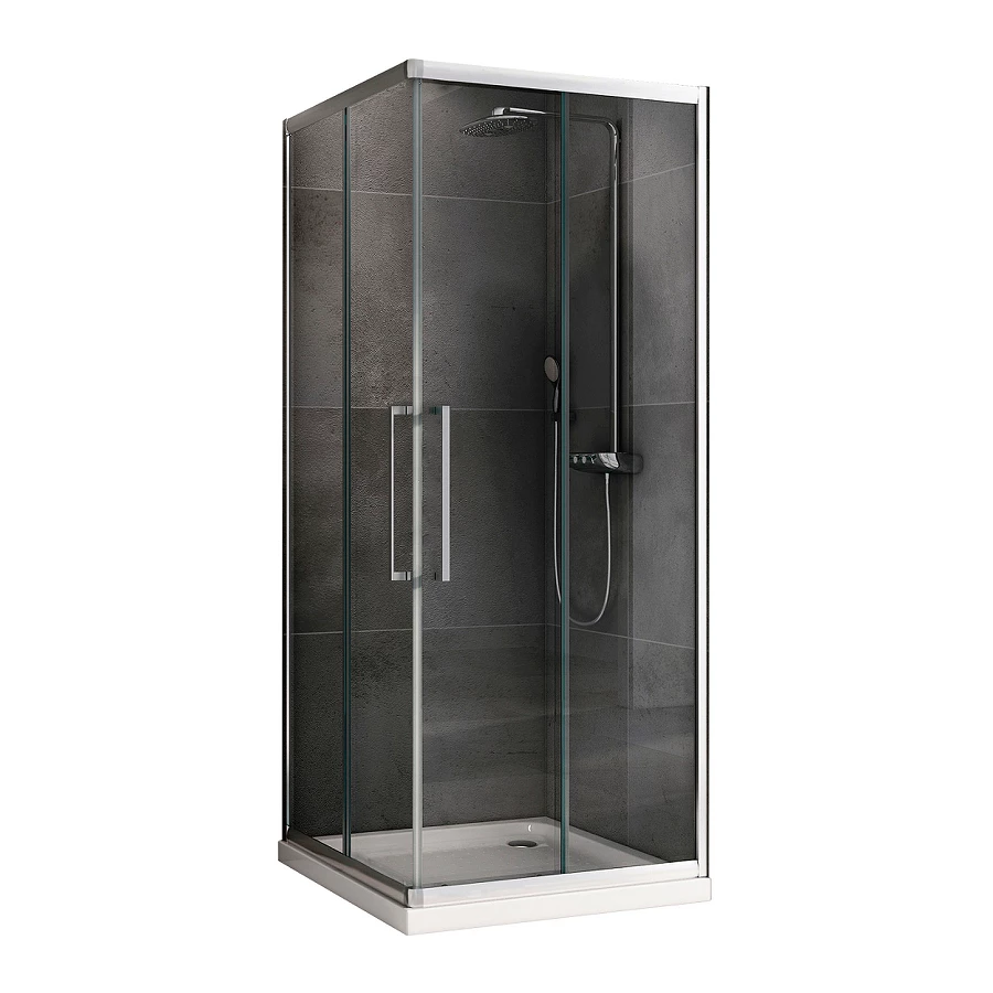 Душевой уголок Abber Schwarzer Diamant AG02080H 80х80 см