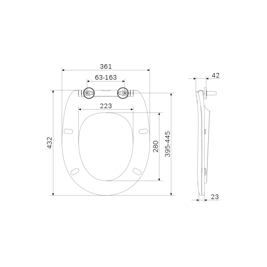 Сиденье для унитаза Am Pm Sense микролифт C747855WH