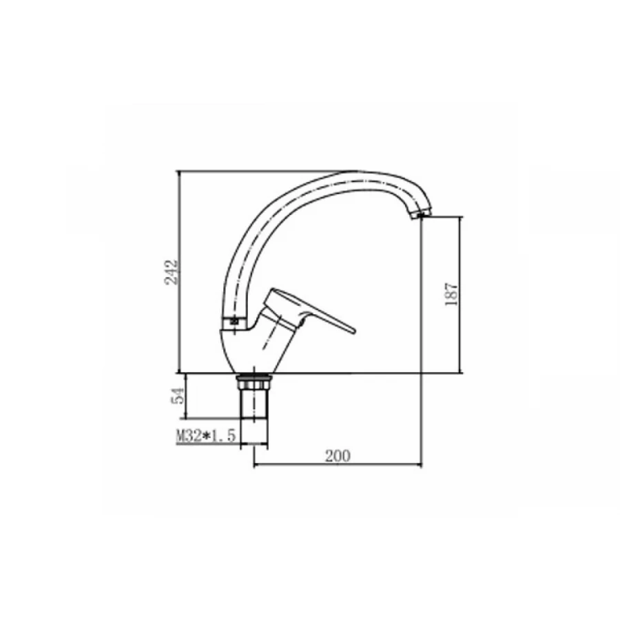 Смеситель для кухни Fashun A4156-2