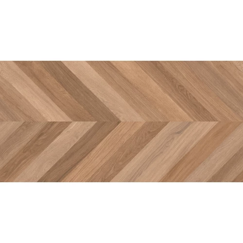 Керамогранит Laparet Wood Canarium Chevron M матовый карвинг тёмно-бежевый 120х60 см