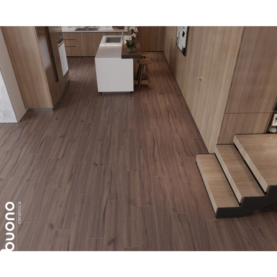 Керамогранит Buono Forest Umber Matt матовый коричневый F4508M 120х20 см