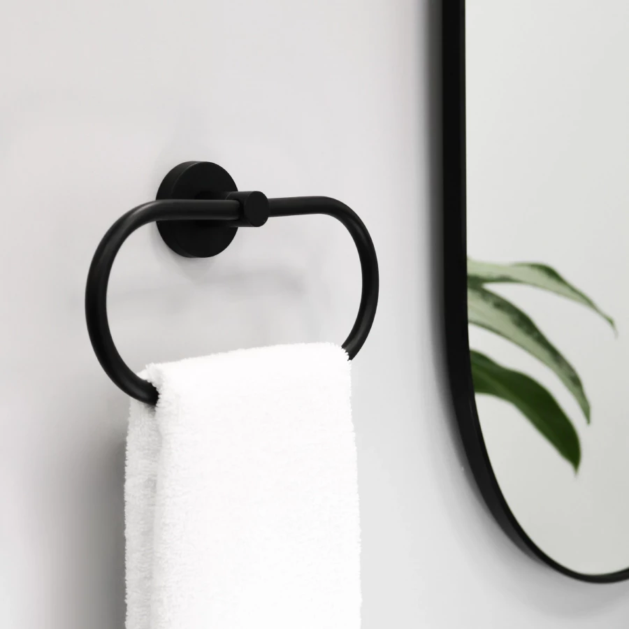 Зеркало Fixsen с подсветкой Led овальное черное FX-3080B 40х80 см