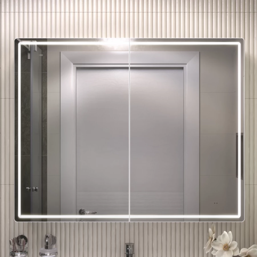 Зеркало шкаф Vigo Geometry Comfort 1000 навесной 222 99.6x79 см