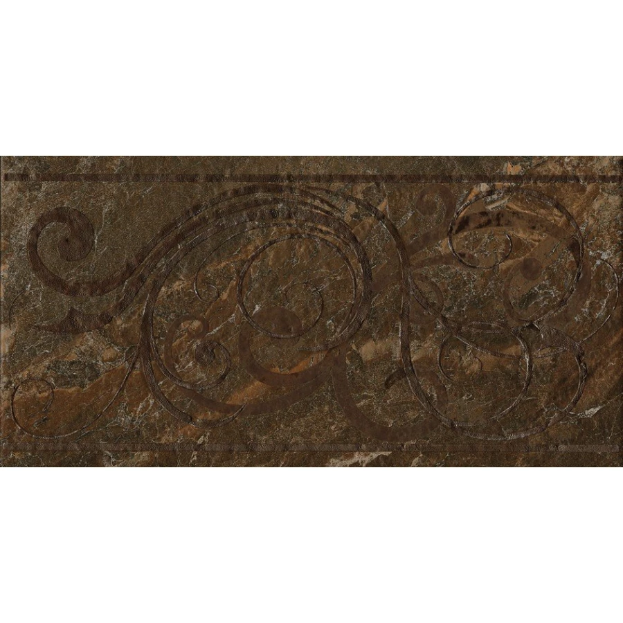 Керамогранит Cerdomus Dome Fascia Classic Charcoal матовый коричневый 58141 40х20 см