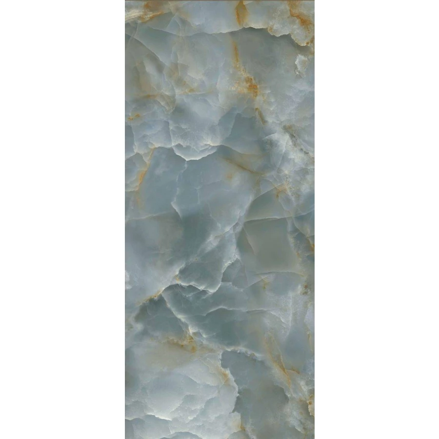 Керамогранит Fondovalle Onyx Blue Crystal Polished глянцевый синий INF3071 120х60 см