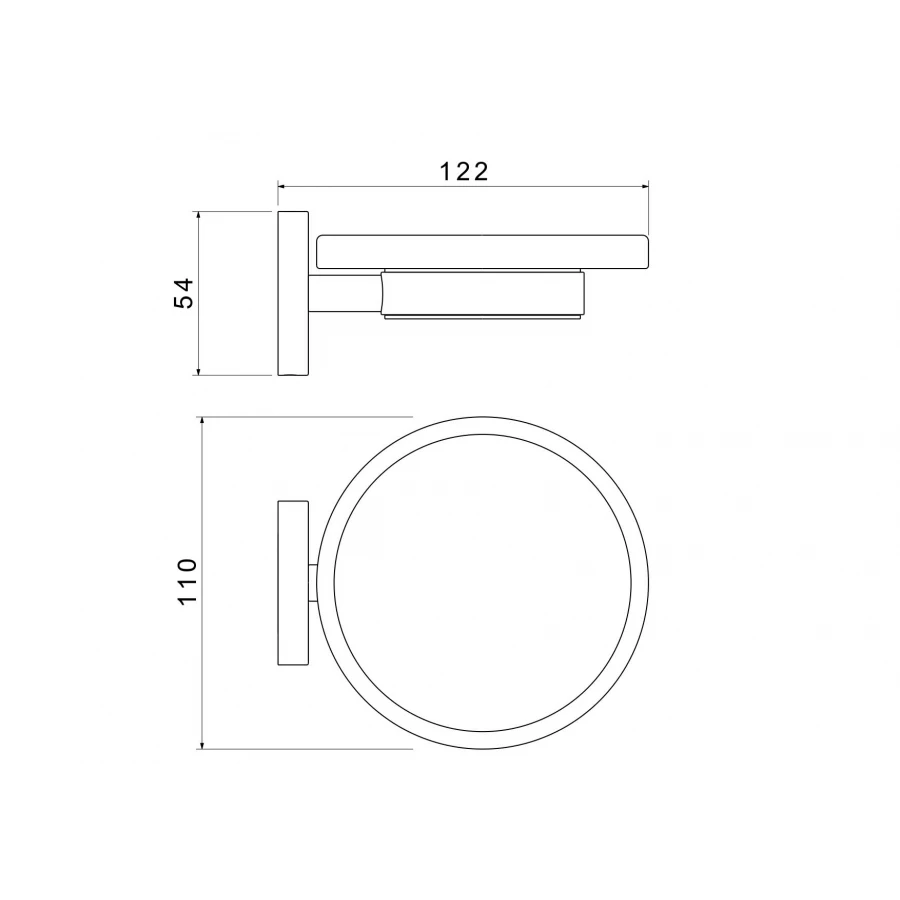 Мыльница Aquatek Европа матовый черный AQ4103MB