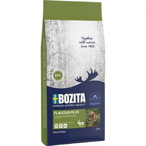 Сухой корм для взрослых собак с нормальным уровнем активности Bozita Flavour Plus 23/12 с оленем 13342 12 кг
