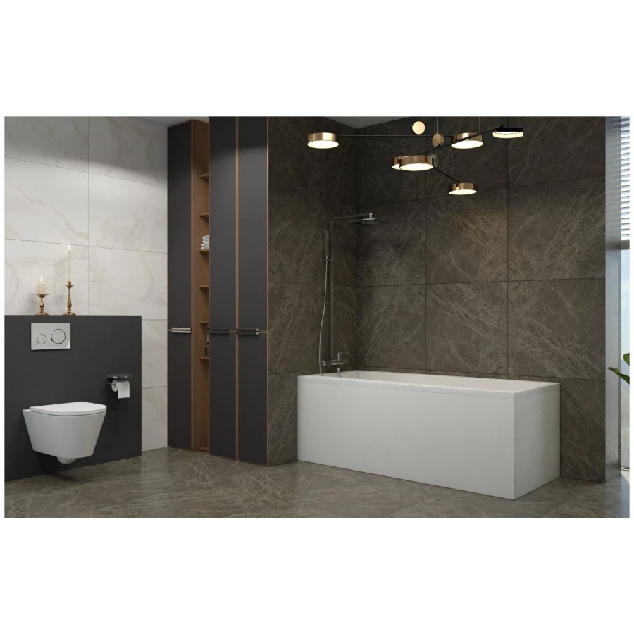 Акриловая ванна Lavinia Boho Rock S1-37070050 универсальная (комплект 2 в 1) 150x75 см