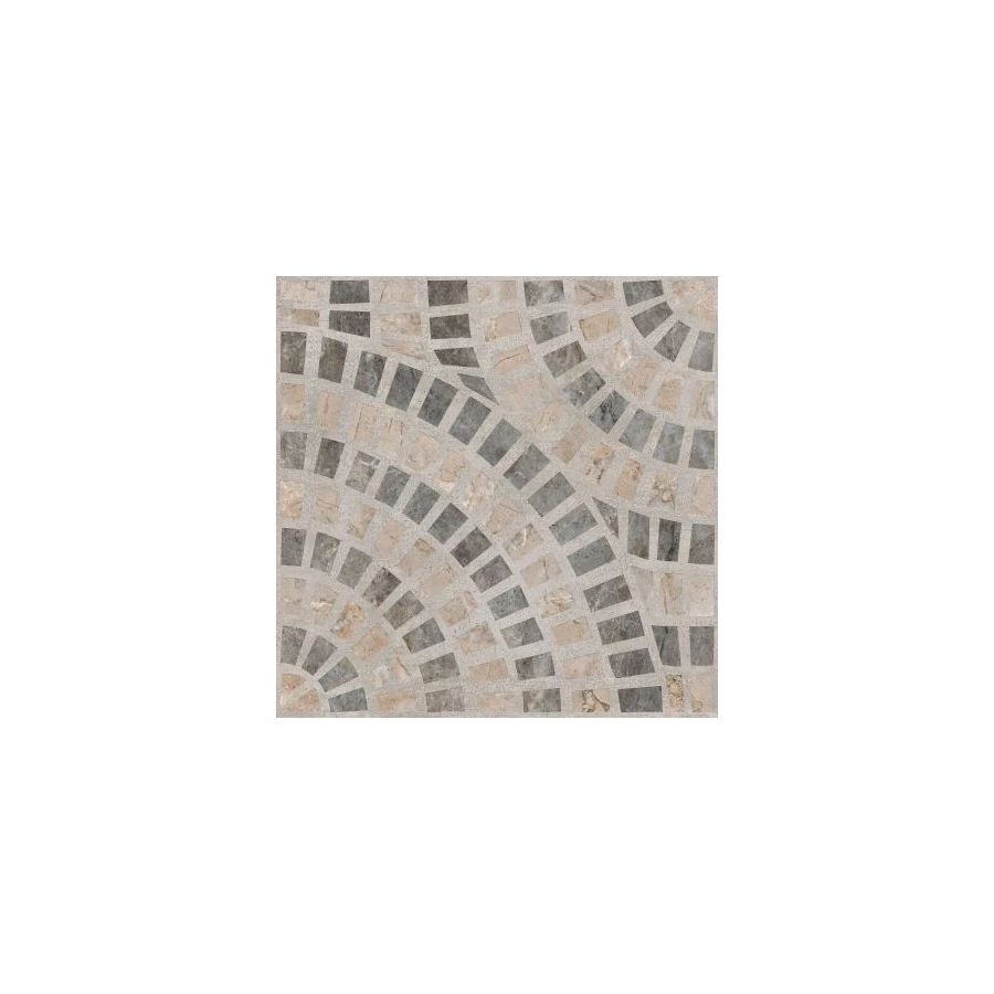 Декор Vitra Marble-Beton Круговой Темный Лаппато Ректификат 60х60 см