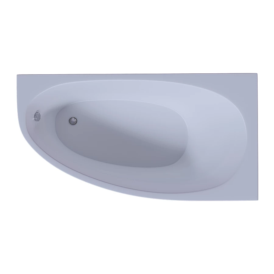 Ванна акриловая Aquatek Дива правая без гидромассажа DIV150-0000002 150x90 см